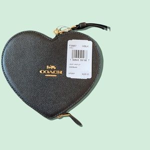 New Coach Heart Wristlet